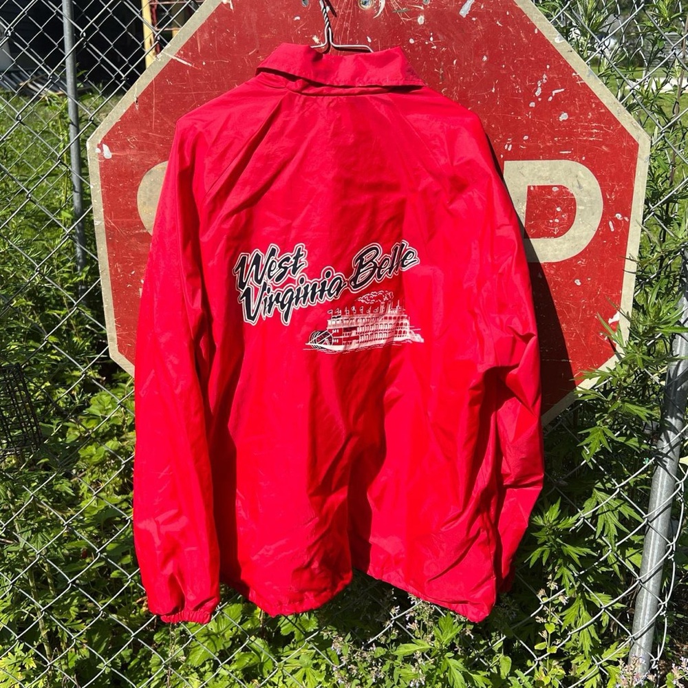 Vintage 80s West Virginia Belle Windbreaker Jacket
